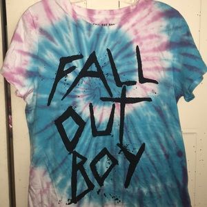 Tie Dye Fall Out Boy Short-Sleeve Shirt